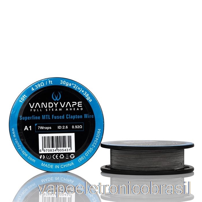 Vape Eletrônico Vandy Vape Carretéis De Fio Mtl Superfino - Fio Clapton Fundido Ss De 10 Pés 2.37ohm